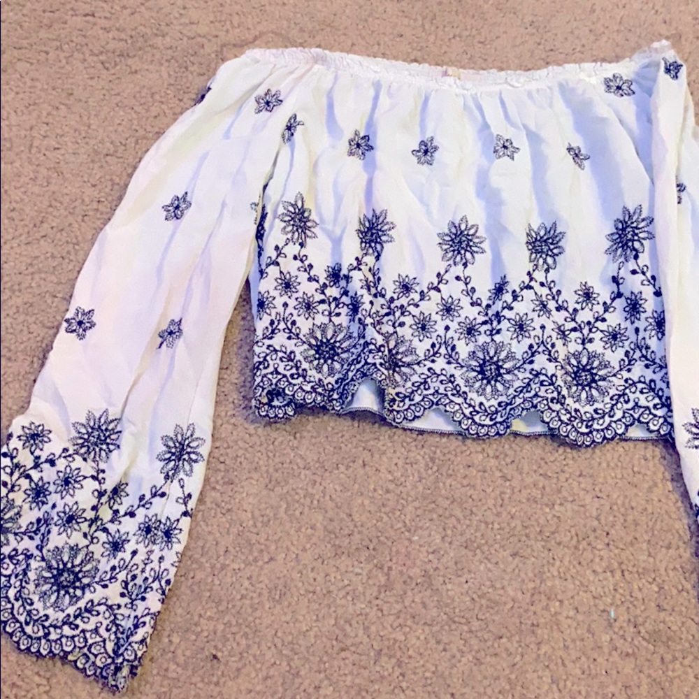 off the shoulder long sleeve